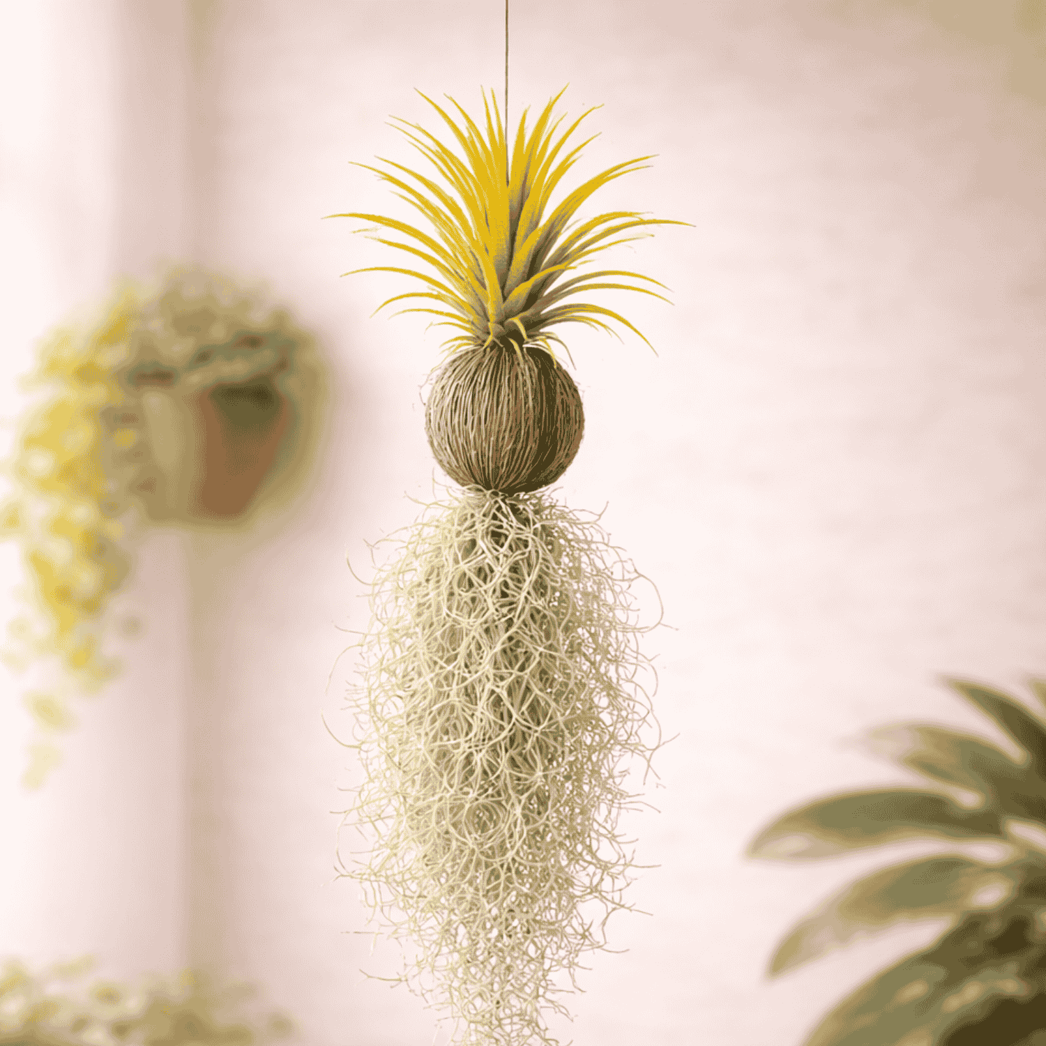 Air Plant with Yellow Leaves